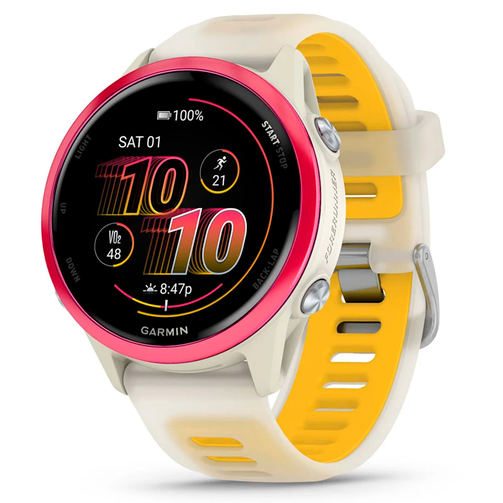 Смарт часы Garmin Forerunner 570 - 42mm Raspberry white (010-02970-02)