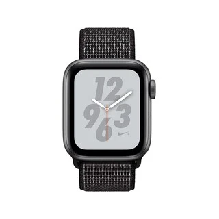 Смарт-часы Apple Watch Nike+ Series 4 44mm Space Grey, спортивный ремешок черного цвета (MU7J2GK/A)