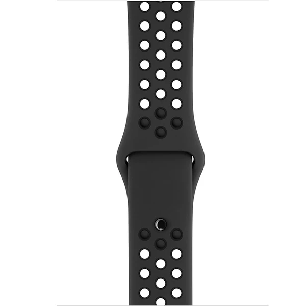 Смарт-часы Apple Watch Nike+ Series 3 38mm Space Grey спортивный ремешок черного цвета (MTF12GK/A) - фото 3