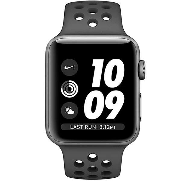 Смарт-часы Apple Watch Nike Series 3 42mm Space Grey Black Nike Band MTF42 - фото 3