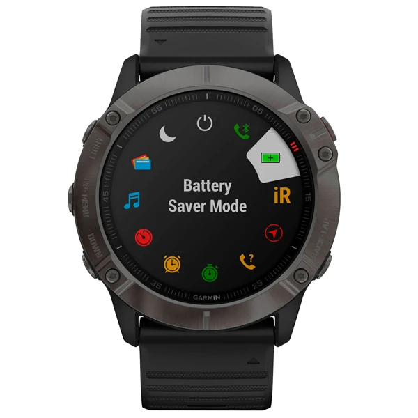 Смарт-часы Garmin Fenix 6X Sapphire Carbon Gray with Black Band - фото 4