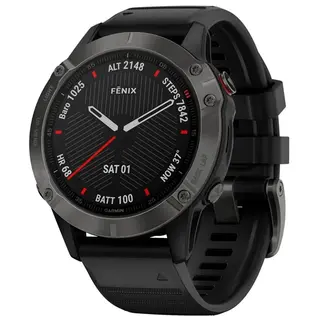Смарт-часы Garmin Fenix 6X Sapphire Carbon Gray with Black Band