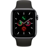 Смарт-часы Apple Watch Series 5 44mm Space Grey, ремешок черного цвета (MWVF2) - фото 2