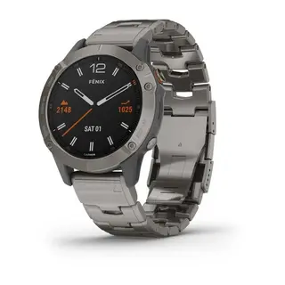 Garmin смарт сағаты Fenix 6 Sapphire титан білезігі бар титан (010-02158-23)