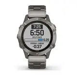 Garmin смарт сағаты Fenix 6 Sapphire титан білезігі бар титан (010-02158-23) - фото 2