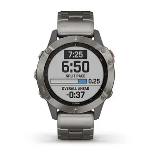 Garmin смарт сағаты Fenix 6 Sapphire титан білезігі бар титан (010-02158-23)