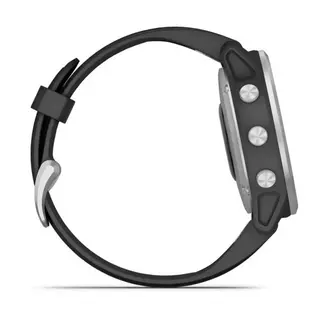 Смарт-часы Garmin Fenix 6s серебристый с черным ремешком