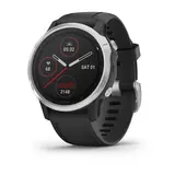Смарт-часы Garmin Fenix 6s серебристый с черным ремешком