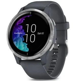 Смарт-часы Garmin Venu Blue Granite Silver (010-02173-03)