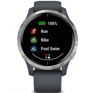 Смарт-часы Garmin Venu Blue Granite Silver (010-02173-03)