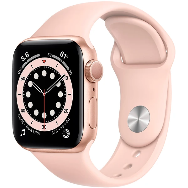 Смарт-часы Apple Watch Series 6 40mm Gold Aluminium Pink Sand Band MG123