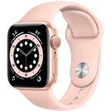 Смарт-часы Apple Watch Series 6 40mm Gold Aluminium Pink Sand Band MG123