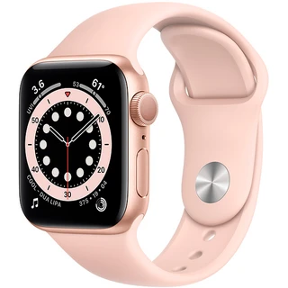 Смарт-часы Apple Watch Series 6 40mm Gold Aluminium Pink Sand Band MG123