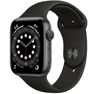Смарт-часы Apple Watch Series 6 44mm Space Gray Aluminium Black Band M00H3