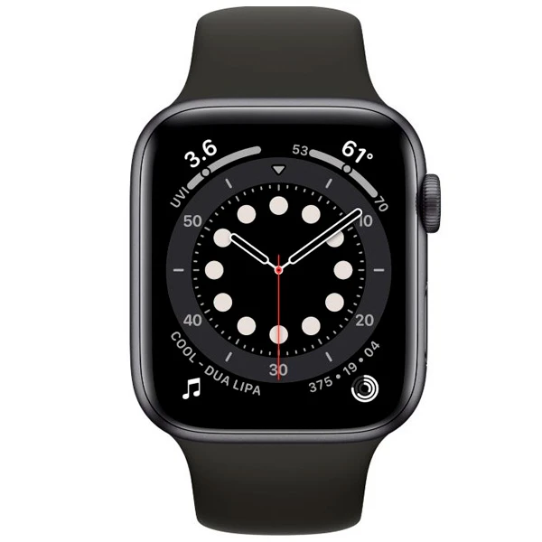 Смарт-часы Apple Watch Series 6 44mm Space Gray Aluminium Black Band M00H3 - фото 2