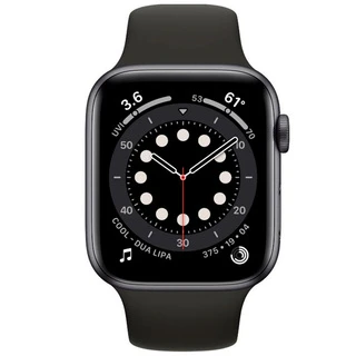Смарт-часы Apple Watch Series 6 44mm Space Gray Aluminium Black Band M00H3