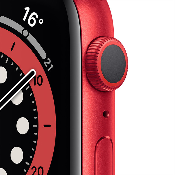 Смарт-часы Apple Watch Series 6 44mm Red Aluminium Red Band M00M3