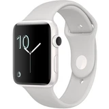 Apple смарт сағаты Watch Edition White,  "бұлт" түсті спорттық бау (MNPF2GKA)