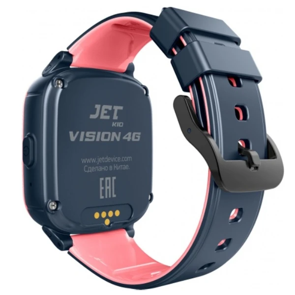 Смарт-часы Jet Kid Vision 4G розовый-серый - фото 8