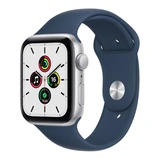 Смарт-часы Apple Watch SE GPS 44mm Silver with Abyss Blue Sport Band Regular MKQ43GK/A