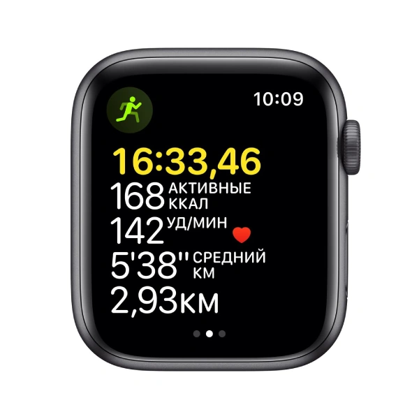 Смарт-часы Apple Watch SE GPS 44mm Space Grey with Midnight Sport Band Regular MKQ63GK/A - фото 3