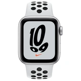 Смарт-часы Apple Watch Nike SE GPS 40mm Silver with Pure Platinum/Black Nike Sport Band MKQ23GK/A - фото 2