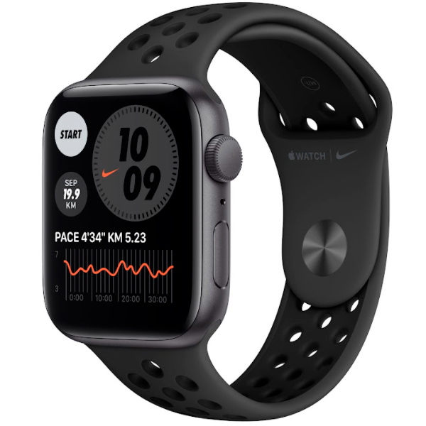 Смарт-часы Apple Watch Nike SE GPS 44mm Space Grey Aluminium Case with Anthracite/Black Nike Sport Band Regular MKQ83GK/A