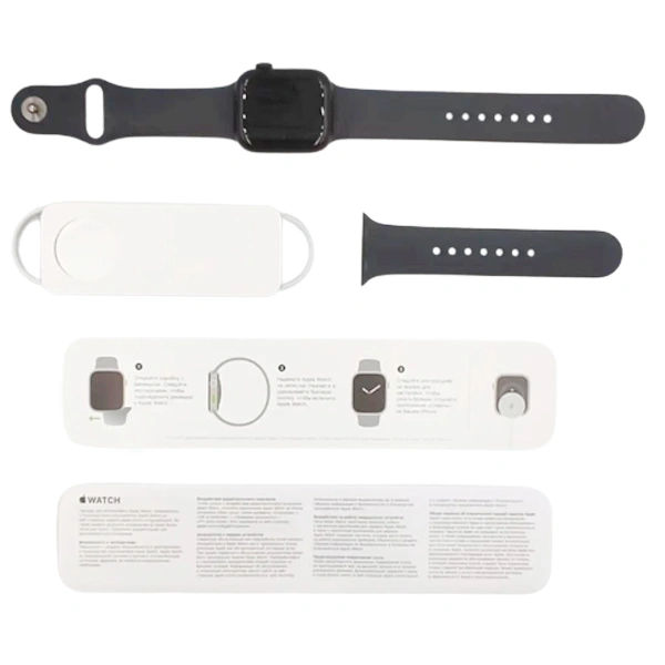 Смарт-часы Apple Watch Series 7 GPS 41mm Midnight Aluminium Midnight Sport Band MKMX3GK/A - фото 4