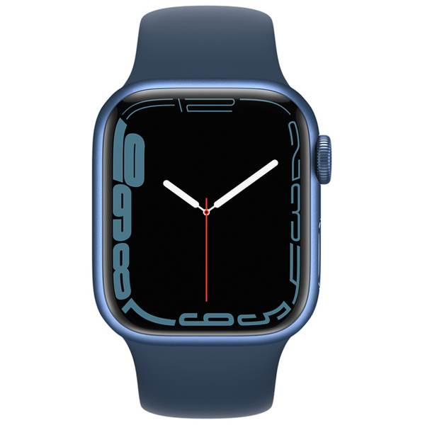 Apple смарт сағаты Watch Series 7 GPS 45mm Blue Aluminium Abyss Blue Sport Band MKN83GK/A