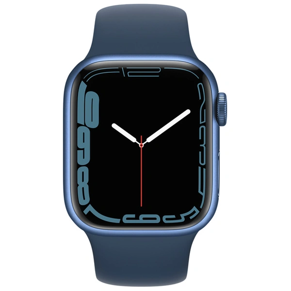 Смарт-часы Apple Watch Series 7 GPS 45mm Blue Aluminium Abyss Blue Sport Band MKN83GK/A - фото 2
