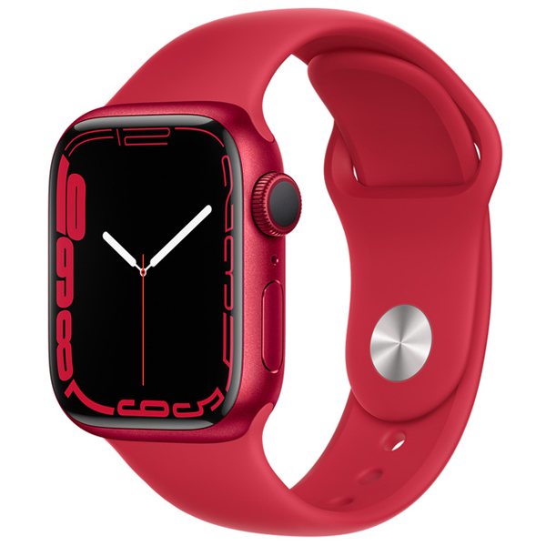 Смарт-часы Apple Watch Series 7 GPS 45mm Red Aluminium Red Sport Band MKN93GK/A