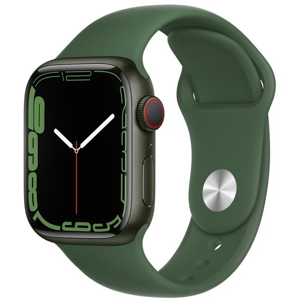 Смарт-часы Apple Watch Series 7 GPS 41mm Green Aluminium Clover Sport Band MKN03GK/A