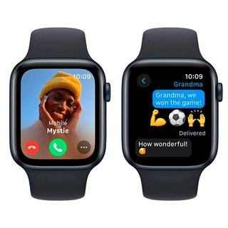 DEMO часы Apple Watch SE GPS 44mm Midnight Aluminium Case Only, 3K600RU/A, Без ремешка