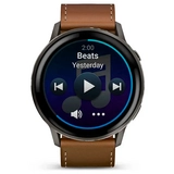 Смарт часы Garmin Venu 4 черный+кожа 010-03014-03 - фото 5