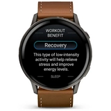Смарт часы Garmin Venu 4 черный+кожа 010-03014-03 - фото 7