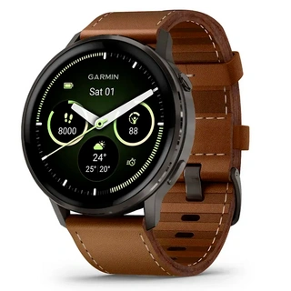 Смарт часы Garmin Venu 4 черный+кожа 010-03014-03