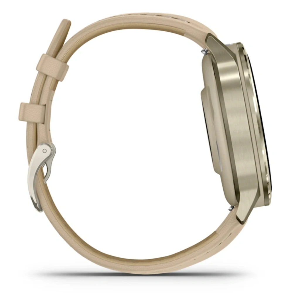 Смарт часы Garmin Venu 4S золотистый+кожа 010-03013-03 - фото 5
