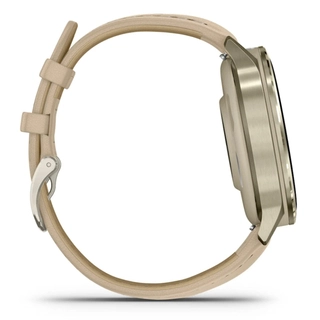 Смарт часы Garmin Venu 4S золотистый+кожа 010-03013-03 - фото 5