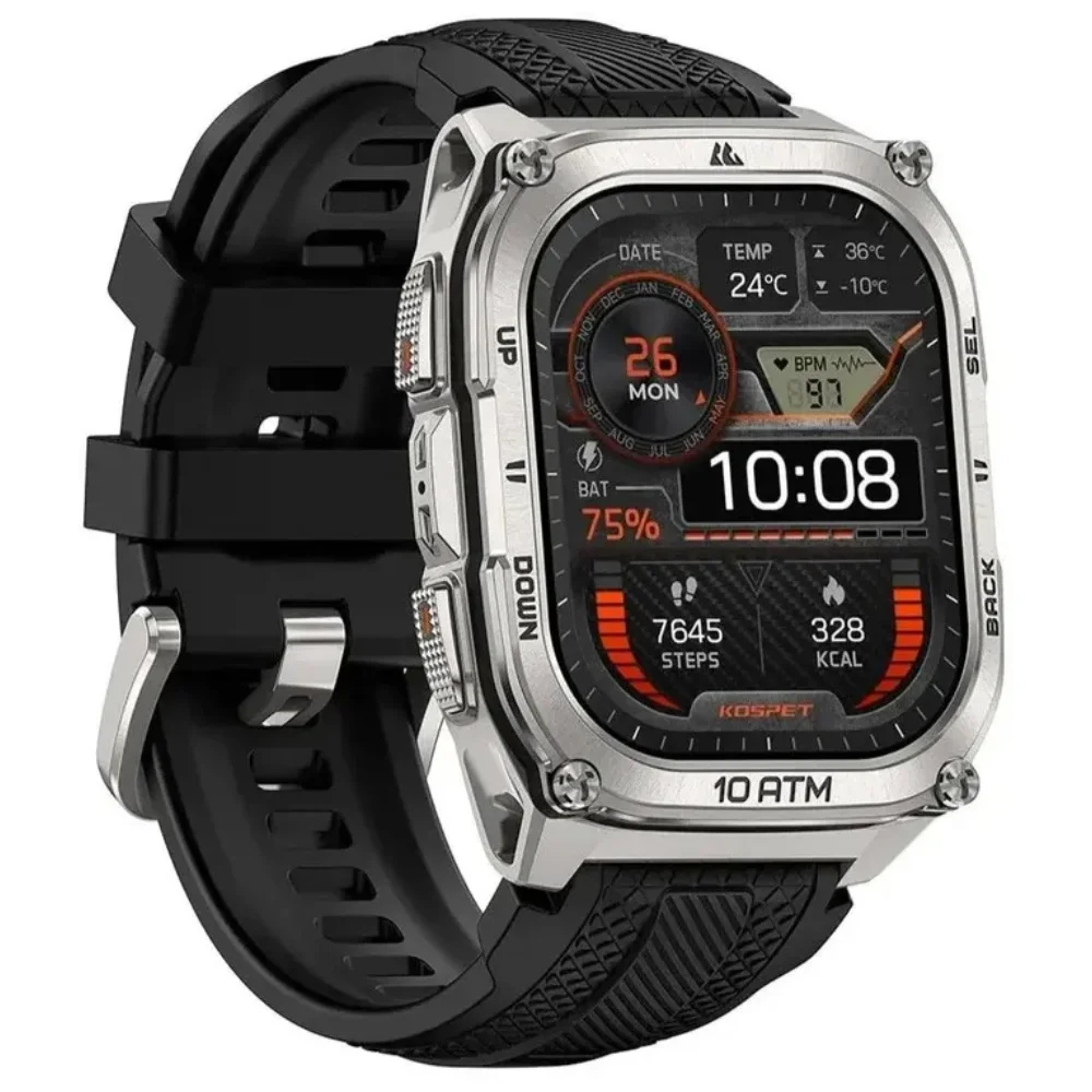 Смарт часы Kospet TANK M4 Silver - фото 6