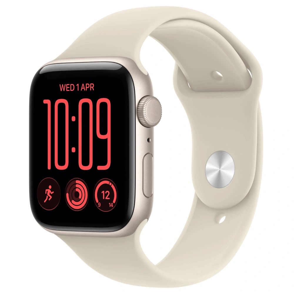 Смарт часы Apple Watch SE 3 GPS, 40mm, Starlight, Alu Case, Sand Sport Band, M/L (MJKW4RK/A)