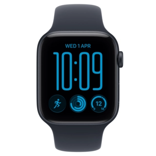 Смарт часы Apple Watch SE 3 GPS, 40mm, Midnight, Alu Case, Navy Blue Sport Band, M/L (MJL14RK/A)