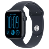 Смарт часы Apple Watch SE 3 GPS, 44mm, Midnight, Alu Case, Navy Blue Sport Band, S/M (MJL74RK/A)