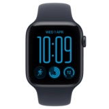 Смарт часы Apple Watch SE 3 GPS, 44mm, Midnight, Alu Case, Navy Blue Sport Band, M/L (MJL94RK/A) - фото 2