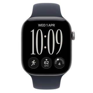 Смарт-часы Apple Watch Series 12 GPS, 42 mm, Space Grey, Alu Case, Navy Blue Sport Band, S/M (MJE74RK/A) - фото 2