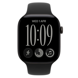 Смарт-часы Apple Watch Series 12 GPS, 42 mm, Black, Alu Case, Black Sport Band, S/M (MJEA4RK/A) - фото 2