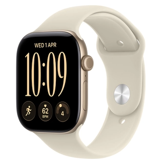 Смарт-часы Apple Watch Series 12 GPS, 42 mm, Light Gold, Alu Case, Sand Sport Band, S/M (MJED4RK/A)
