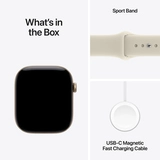 Смарт-часы Apple Watch Series 12 GPS, 42 mm, Light Gold, Alu Case, Sand Sport Band, S/M (MJED4RK/A) - фото 7