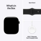 Смарт часы Apple Watch Series 12 GPS, 46mm, Black, Alu Case, Black Sport Band, M/L (MJEL4RK/A) - фото 7