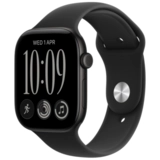 Смарт часы Apple Watch Series 12 GPS, 46mm, Black, Alu Case, Black Sport Band, M/L (MJEL4RK/A)