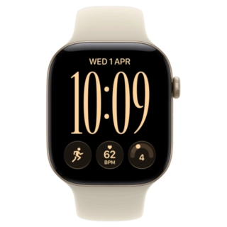 Смарт часы Apple Watch Series 12 GPS, 46mm, Light Gold, Alu Case, Sand Sport Band, M/L (MJEP4RK/A)